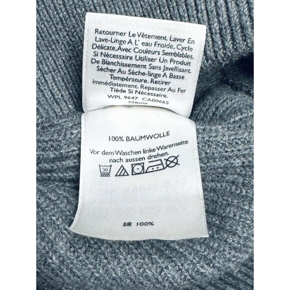 Eddie Bauer Ribbed Crew Neck Men's size Medium Gray Pullover Sweater Hong Kong - Picture 6 of 6